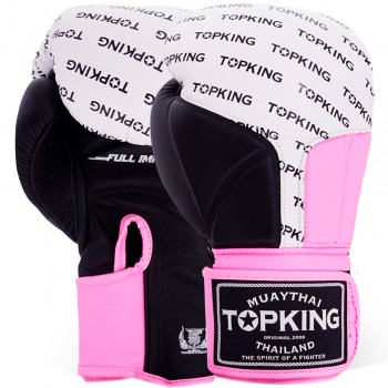 Top King "Full Impact Triple Tone" Боксерские Перчатки Тайский Бокс Pink